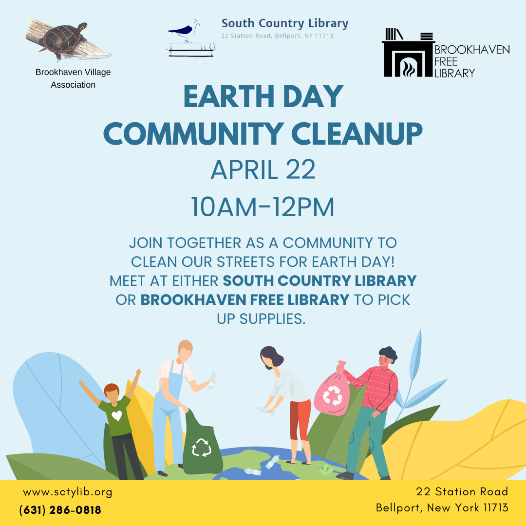 Earth Day Community Cleanup South Country Library